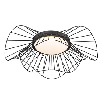 Golden Lighting Elena Integrated LED Flush Mount in Natural Black (36|9136-FM24 NB-OP)