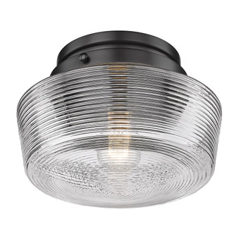 Wry Lighting Holloway 1-light Flush Mount in Matte Black (36|3415-FM BLK-CLR)