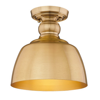 Wry Lighting Holmes 1-light Flush Mount in Modern Brushed Gold (36|0316-FM MBG)