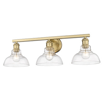 Yep by Golden Lighting Carver 3-light Vanity in Brushed Champagne Brass (36|0305-BA3 BCB-CLR)