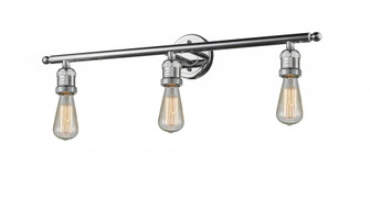 Bare Bulb 3 Light Bath Vanity Light (3442|204-PC-LED)
