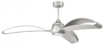 60'' Bandeaux Fan Painted Nickel, Painted Nickel Finish Blades, light kit Included (Optional) (20|BDX60PN3)