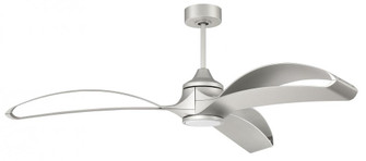 Bandeaux 60'' 3-Blade Ceiling Fan in Painted Nickel w/ Painted Nickel Blades (20|BDX60PN3)