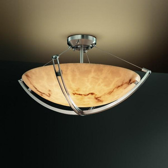 18'' LED Semi-Flush Bowl w/ Crossbar (254|FAL-9711-35-NCKL-LED3-3000)