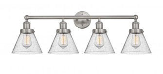 Cone - 4 Light - 35 inch - Brushed Satin Nickel - Bath Vanity Light (3442|616-4W-SN-G44)