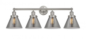 Cone - 4 Light - 35 inch - Brushed Satin Nickel - Bath Vanity Light (3442|616-4W-SN-G43)