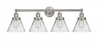 Cone - 4 Light - 35 inch - Brushed Satin Nickel - Bath Vanity Light (3442|616-4W-SN-G42)