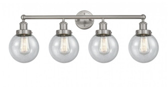 Beacon - 4 Light - 33 inch - Brushed Satin Nickel - Bath Vanity Light (3442|616-4W-SN-G204-6)