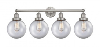 Beacon - 4 Light - 35 inch - Brushed Satin Nickel - Bath Vanity Light (3442|616-4W-SN-G202-8)