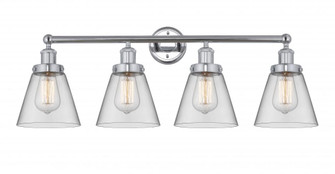 Cone - 4 Light - 33 inch - Polished Chrome - Bath Vanity Light (3442|616-4W-PC-G62)