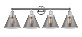 Cone - 4 Light - 35 inch - Polished Chrome - Bath Vanity Light (3442|616-4W-PC-G43)