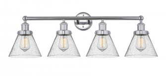 Cone - 4 Light - 35 inch - Polished Chrome - Bath Vanity Light (3442|616-4W-PC-G44)