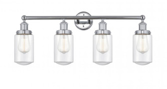 Dover - 4 Light - 32 inch - Polished Chrome - Bath Vanity Light (3442|616-4W-PC-G312)