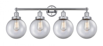Beacon - 4 Light - 35 inch - Polished Chrome - Bath Vanity Light (3442|616-4W-PC-G202-8)