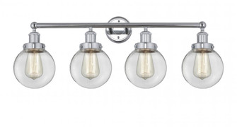 Beacon - 4 Light - 33 inch - Polished Chrome - Bath Vanity Light (3442|616-4W-PC-G202-6)