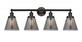 Cone - 4 Light - 33 inch - Oil Rubbed Bronze - Bath Vanity Light (3442|616-4W-OB-G63)