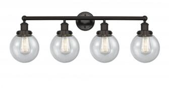 Beacon - 4 Light - 33 inch - Oil Rubbed Bronze - Bath Vanity Light (3442|616-4W-OB-G204-6)