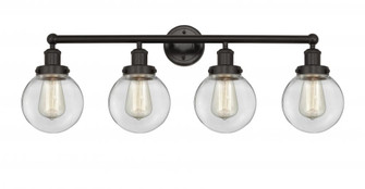Beacon - 4 Light - 33 inch - Oil Rubbed Bronze - Bath Vanity Light (3442|616-4W-OB-G202-6)