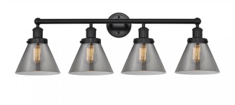 Cone - 4 Light - 35 inch - Matte Black - Bath Vanity Light (3442|616-4W-BK-G43)
