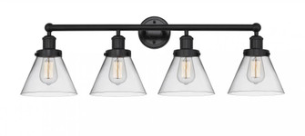 Cone - 4 Light - 35 inch - Matte Black - Bath Vanity Light (3442|616-4W-BK-G42)