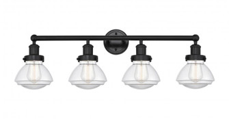 Olean - 4 Light - 34 inch - Matte Black - Bath Vanity Light (3442|616-4W-BK-G322)