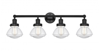 Olean - 4 Light - 34 inch - Matte Black - Bath Vanity Light (3442|616-4W-BK-G324)