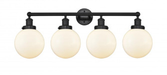 Beacon - 4 Light - 35 inch - Matte Black - Bath Vanity Light (3442|616-4W-BK-G201-8)
