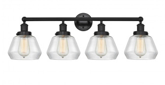 Fulton - 4 Light - 34 inch - Matte Black - Bath Vanity Light (3442|616-4W-BK-G172)