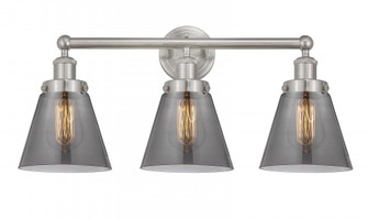 Cone - 3 Light - 24 inch - Brushed Satin Nickel - Bath Vanity Light (3442|616-3W-SN-G63)