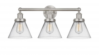 Cone - 3 Light - 26 inch - Brushed Satin Nickel - Bath Vanity Light (3442|616-3W-SN-G42)