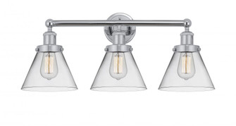 Cone - 3 Light - 26 inch - Polished Chrome - Bath Vanity Light (3442|616-3W-PC-G42)