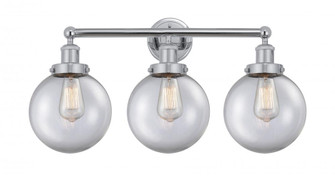 Beacon - 3 Light - 26 inch - Polished Chrome - Bath Vanity Light (3442|616-3W-PC-G202-8)