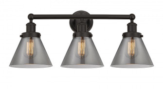 Cone - 3 Light - 26 inch - Oil Rubbed Bronze - Bath Vanity Light (3442|616-3W-OB-G43)