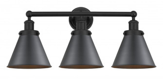 Appalachian - 3 Light - 26 inch - Matte Black - Bath Vanity Light (3442|616-3W-BK-M13-BK)
