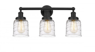 Bell - 3 Light - 23 inch - Matte Black - Bath Vanity Light (3442|616-3W-BK-G513)