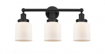 Bell - 3 Light - 23 inch - Matte Black - Bath Vanity Light (3442|616-3W-BK-G51)