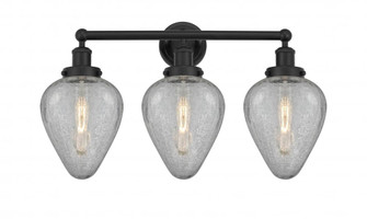 Geneseo - 3 Light - 25 inch - Matte Black - Bath Vanity Light (3442|616-3W-BK-G165)