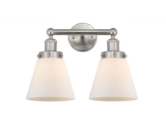 Cone - 2 Light - 15 inch - Brushed Satin Nickel - Bath Vanity Light (3442|616-2W-SN-G61)