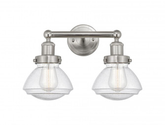 Olean - 2 Light - 16 inch - Brushed Satin Nickel - Bath Vanity Light (3442|616-2W-SN-G324)