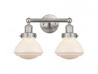 Olean - 2 Light - 16 inch - Brushed Satin Nickel - Bath Vanity Light (3442|616-2W-SN-G321)