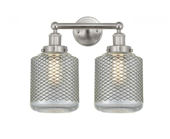 Stanton - 2 Light - 15 inch - Brushed Satin Nickel - Bath Vanity Light (3442|616-2W-SN-G262)