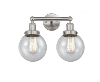 Beacon - 2 Light - 15 inch - Brushed Satin Nickel - Bath Vanity Light (3442|616-2W-SN-G204-6)