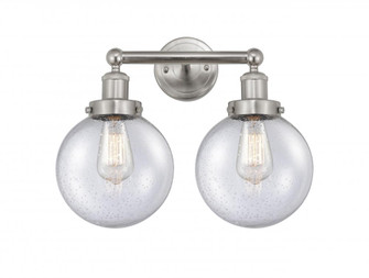 Beacon - 2 Light - 17 inch - Brushed Satin Nickel - Bath Vanity Light (3442|616-2W-SN-G204-8)