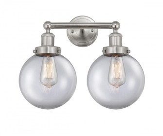 Beacon - 2 Light - 17 inch - Brushed Satin Nickel - Bath Vanity Light (3442|616-2W-SN-G202-8)