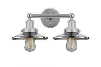 Railroad - 2 Light - 17 inch - Polished Chrome - Bath Vanity Light (3442|616-2W-PC-M7)