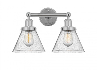 Cone - 2 Light - 17 inch - Polished Chrome - Bath Vanity Light (3442|616-2W-PC-G44)