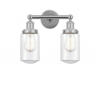 Dover - 2 Light - 14 inch - Polished Chrome - Bath Vanity Light (3442|616-2W-PC-G312)