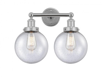 Beacon - 2 Light - 17 inch - Polished Chrome - Bath Vanity Light (3442|616-2W-PC-G204-8)
