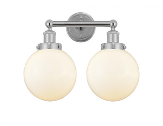 Beacon - 2 Light - 17 inch - Polished Chrome - Bath Vanity Light (3442|616-2W-PC-G201-8)