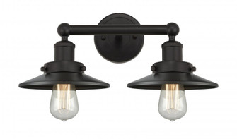 Railroad - 2 Light - 17 inch - Oil Rubbed Bronze - Bath Vanity Light (3442|616-2W-OB-M5-OB)